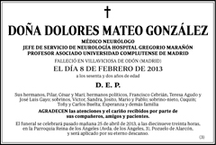 Dolores Mateo González